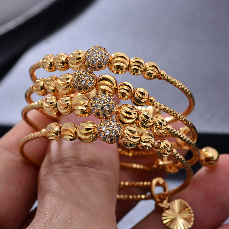 Ethnic Fashion Dubai - 24K 4 piezas de brazaletes étnicos