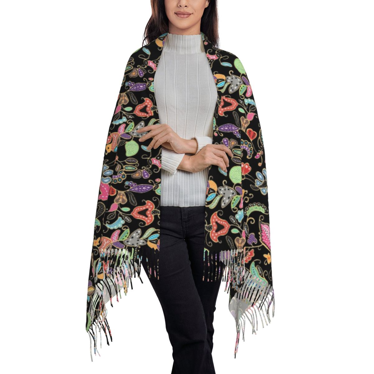 Batik Sarong Wrap - Chal de batik sarong, chal morado