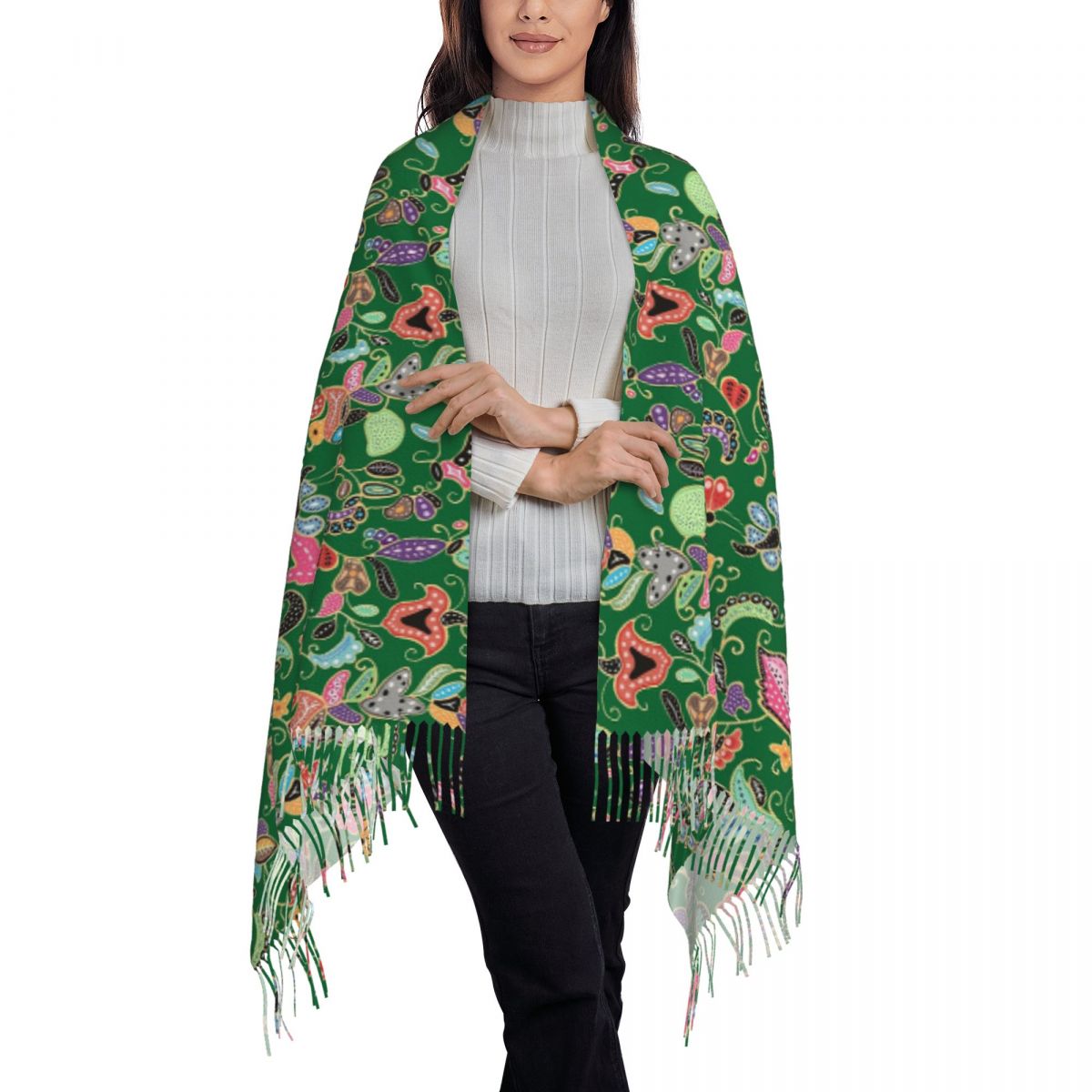 Batik Sarong Wrap - Chal de batik sarong, chal morado