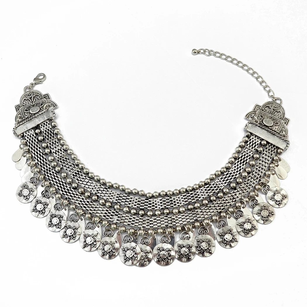 Ethnic Fashion Pakistan - Gargantilla de moneda étnica turca de