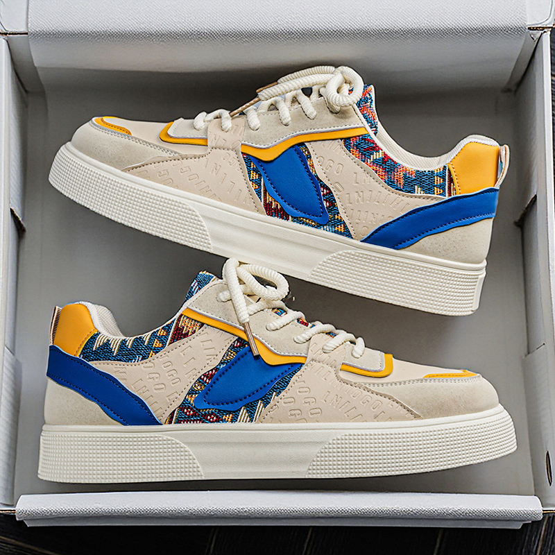 Fashion Ethnic Wear For Men - Zapatillas Deportivas de Plataforma con Parches