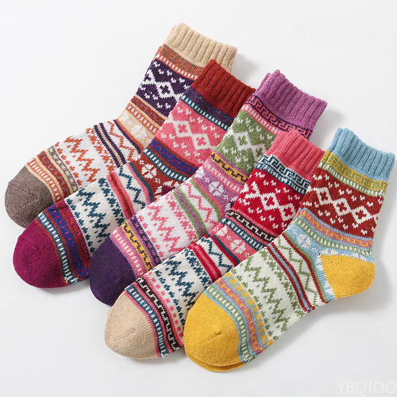 Winter Ethnic Fashion For Women - Calcetines de mujer de estilo retro