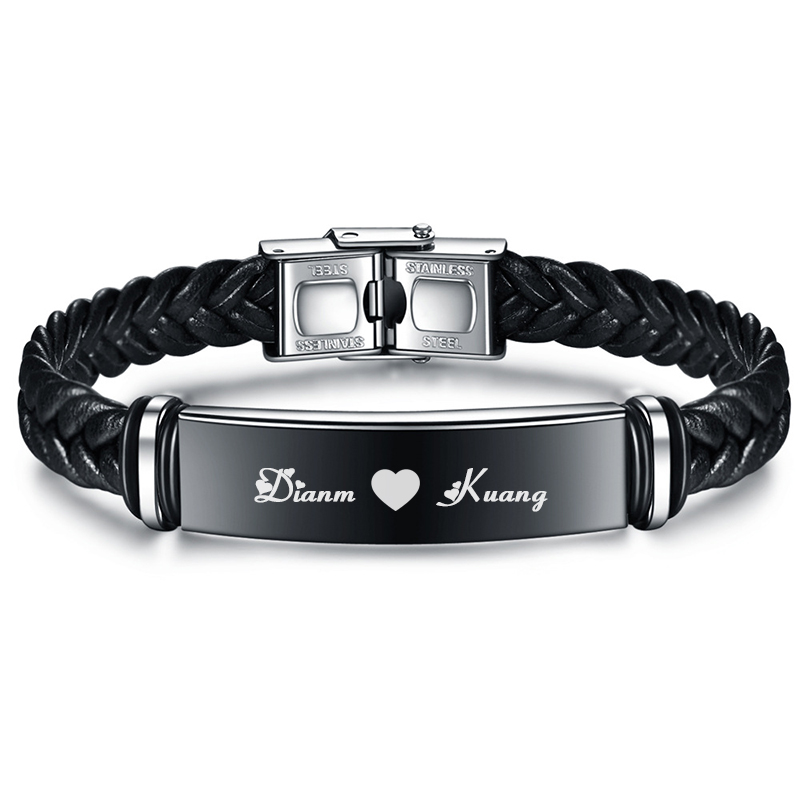 Ethnic Fashion Logo - Pulsera de cuero tejida a mano