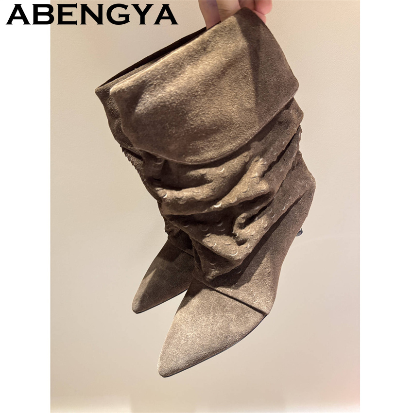 Botas cortas de media pantorri - Winter Ethnic Fashion For Women reseña y precio