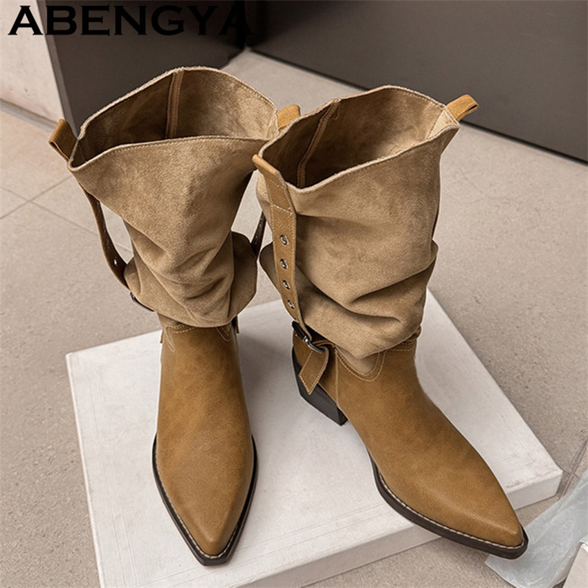 Botas de vaquero occidental pa - Winter Ethnic Fashion For Women reseña y precio