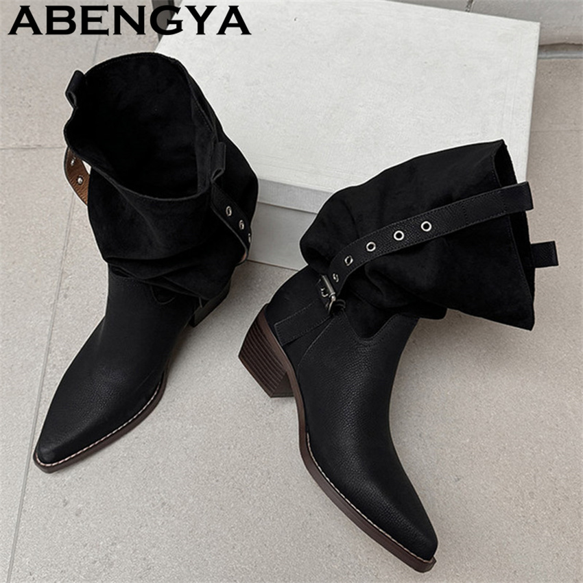 Botas de vaquero occidental pa - Winter Ethnic Fashion For Women reseña y precio