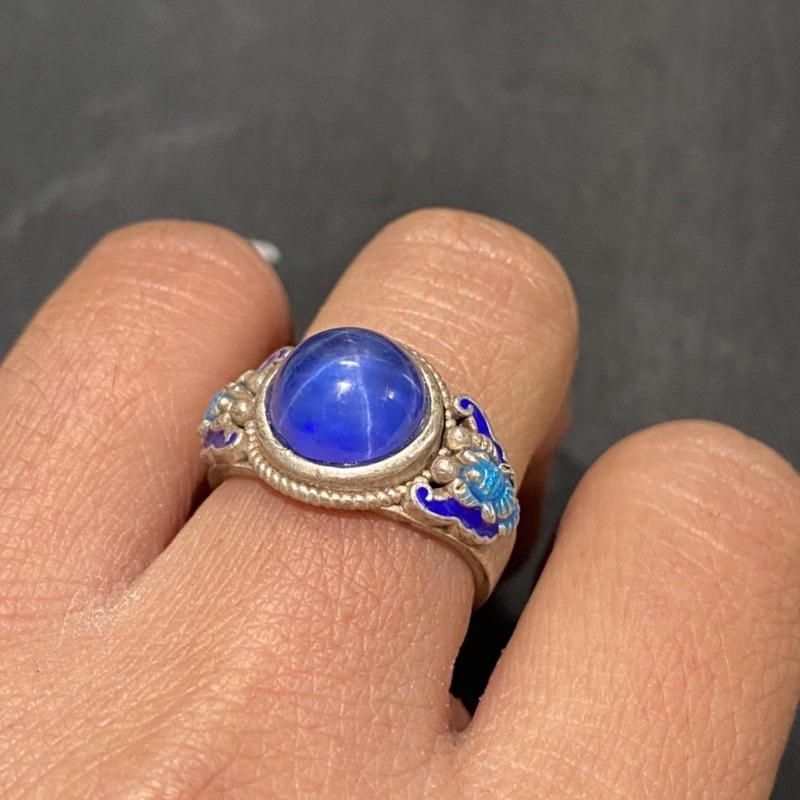 Anillo Abierto Étnico Cloisonn - Fashion Ethnic Wear For Men reseña y precio