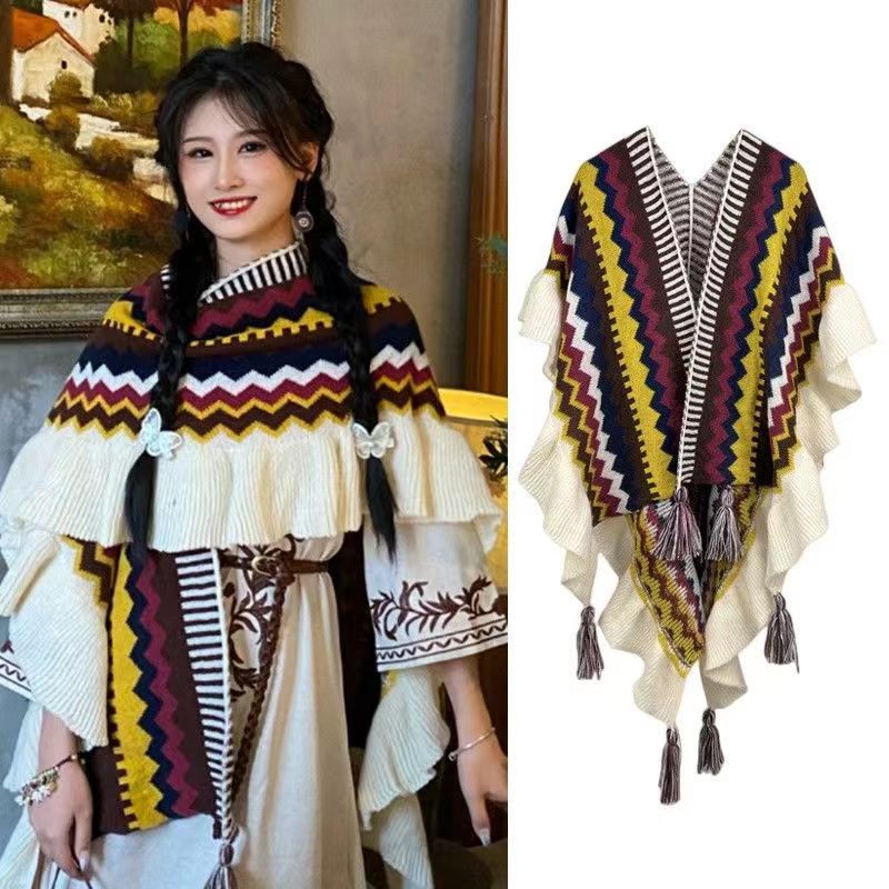 Chal cálido para mujer, suéter - Winter Ethnic Fashion For Women reseña y precio