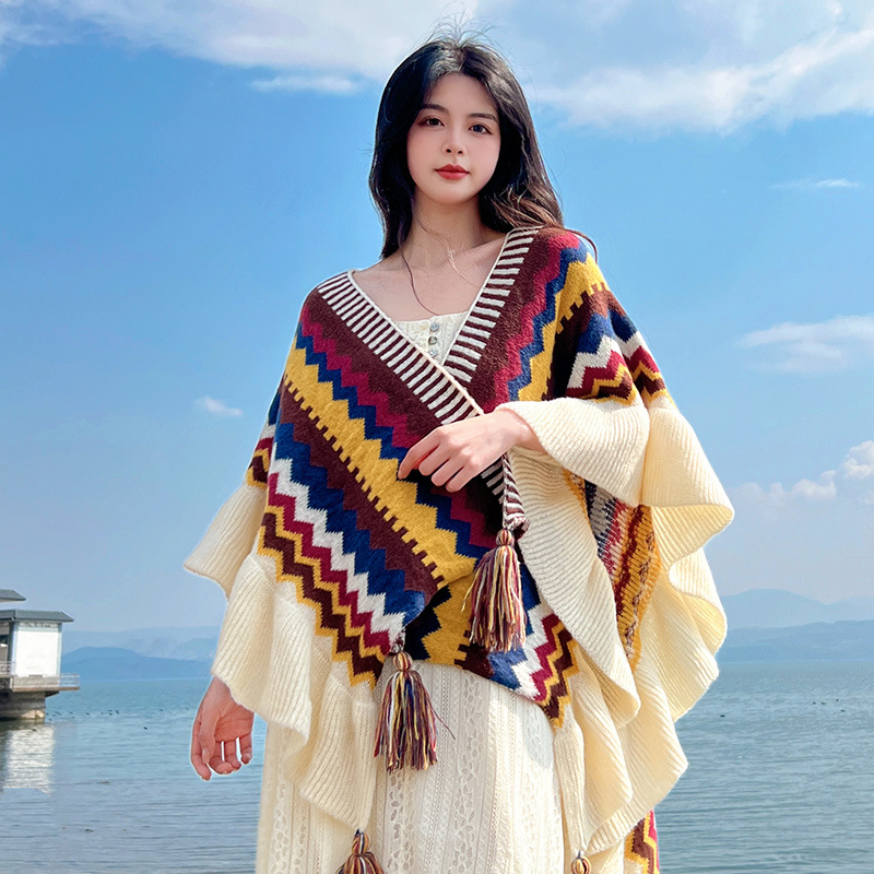 Chal cálido para mujer, suéter - Winter Ethnic Fashion For Women reseña y precio