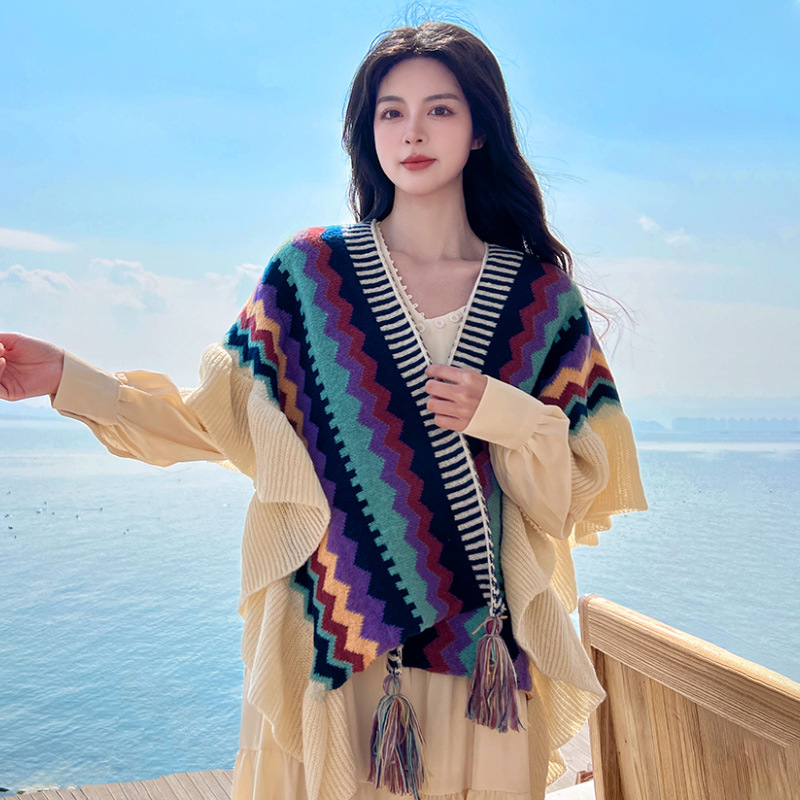 Chal cálido para mujer, suéter - Winter Ethnic Fashion For Women reseña y precio